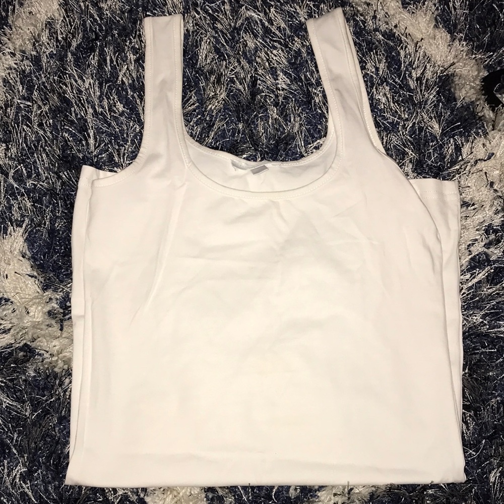 Plain white tank